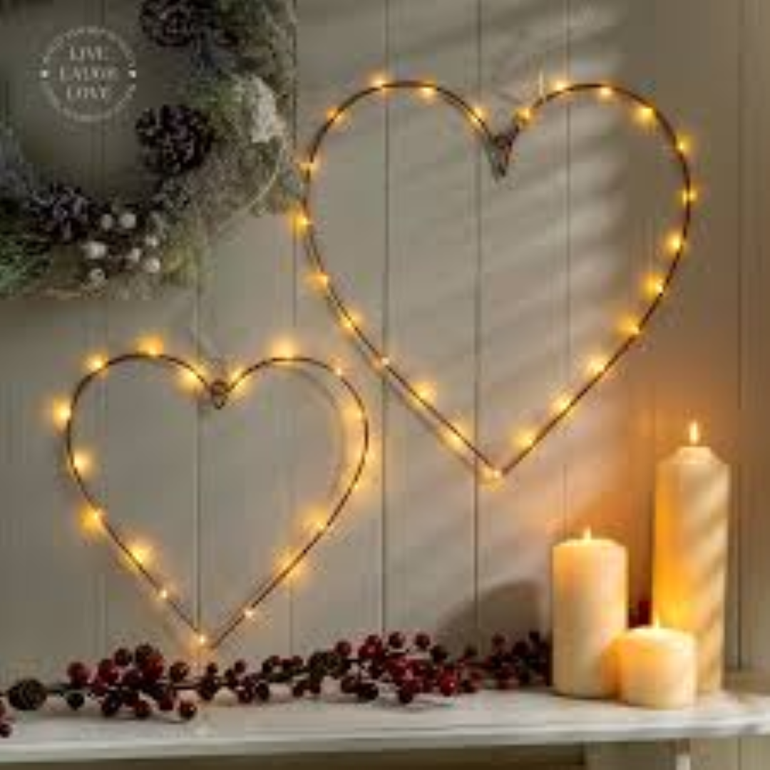 CHRISTMASS LIGHT HEART LOVE SHAPE 158082